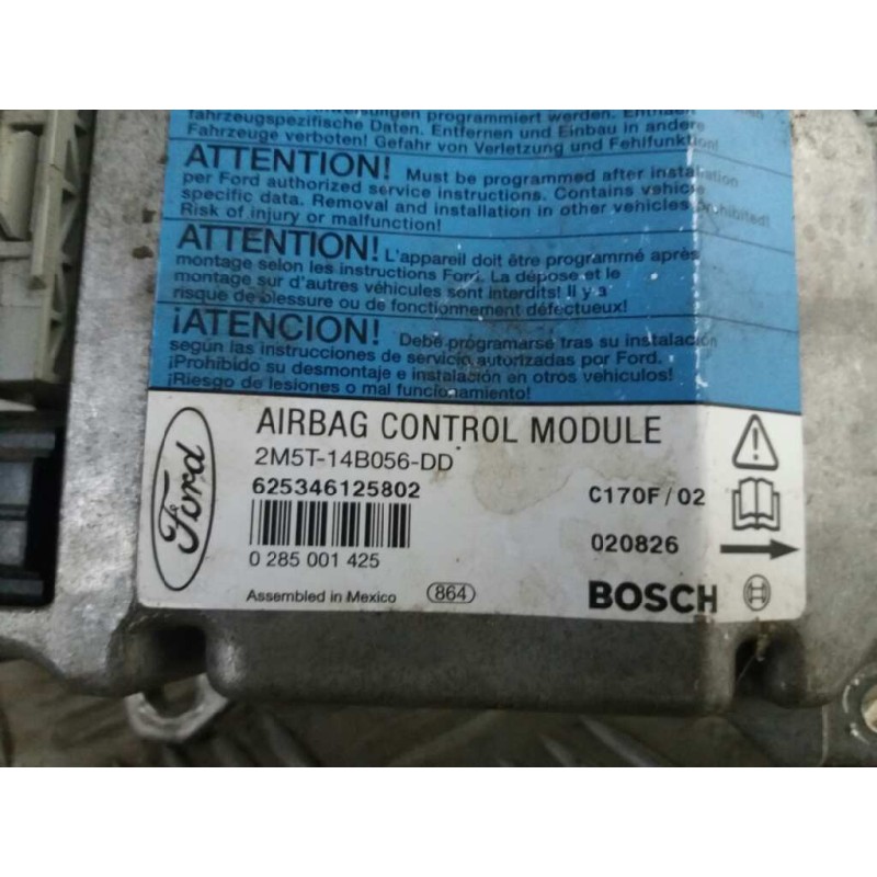 Recambio de centralita airbag para ford focus berlina (cak) ambiente   |   08.98 - 12.04 | 1998 - 2004 | 101 cv / 74 kw referenc Recambio de centralita airbag para ford focus berlina (cak) ambiente   |   08.98 - 12.04 | 1998 - 2004 | 101 cv / 74 kw referenc