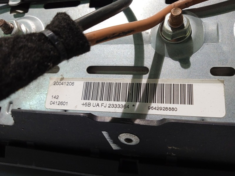 Recambio de airbag delantero derecho para peugeot 206 berlina referencia OEM IAM 9642928880  