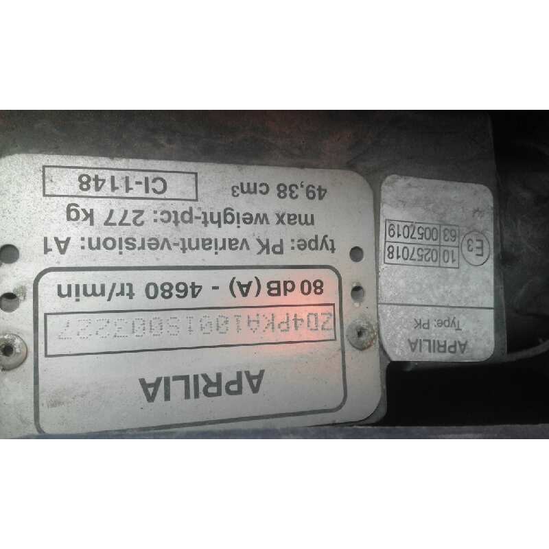 aprilia habana/mojito 50 / 125    |   0.99 - 0.06 | 1999 - 2006 | 3 cv / 2 kw del año 1999