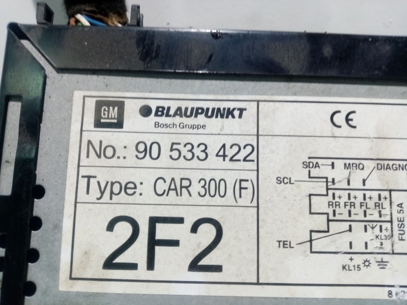 Recambio de sistema audio / radio cd para opel vectra b berlina referencia OEM IAM 90533422  