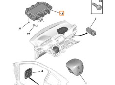 Recambio de airbag delantero derecho para peugeot 208 i (ca_, cc_) 1.0 referencia OEM IAM 9672848580  