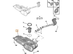 Recambio de deposito combustible para peugeot 208 i (ca_, cc_) 1.0 referencia OEM IAM 1611986880  