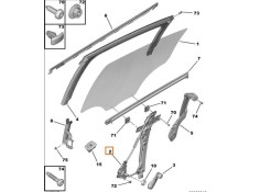 Recambio de elevalunas trasero derecho para peugeot 208 i (ca_, cc_) 1.0 referencia OEM IAM 9673153880  