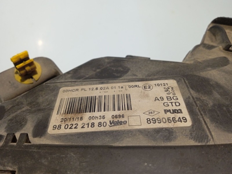 Recambio de faro izquierdo para peugeot 208 i (ca_, cc_) 1.0 referencia OEM IAM 1685351580 9602221880 