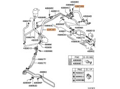 Recambio de tubo presion direccion asistida para mitsubishi galant viii (ea_) 2.0 tdi (ea6a) referencia OEM IAM MR333178 MR33387