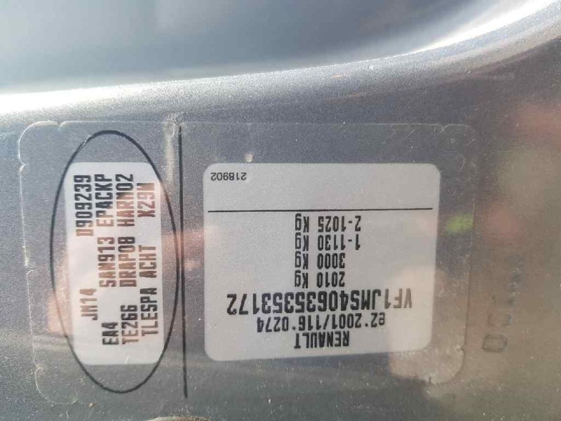 renault scenic ii    |   0.03 - 0.09 | 2003 - 2009 del año 2003