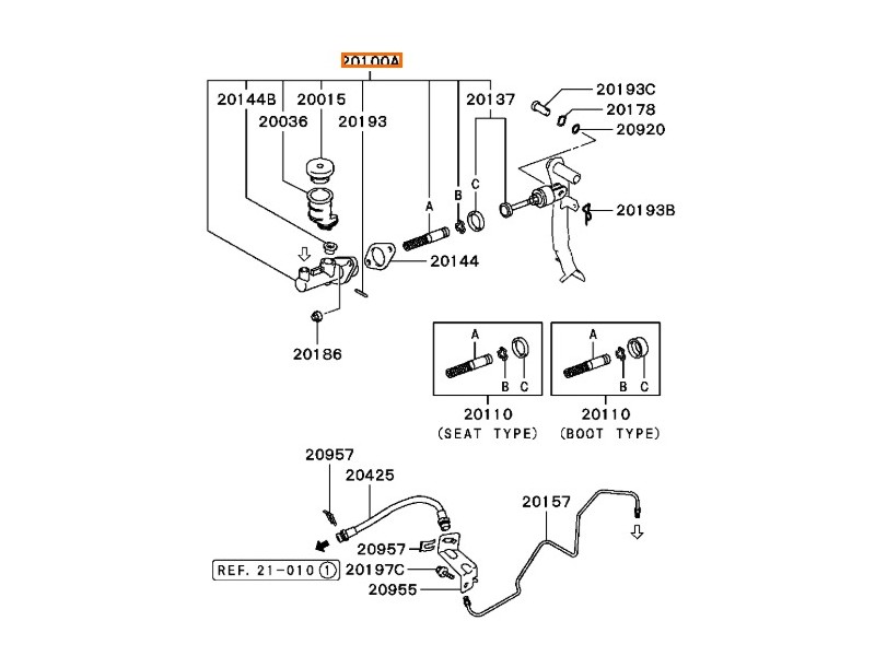 Recambio de bomba embrague para mitsubishi galant viii (ea_) 2.0 tdi (ea6a) referencia OEM IAM MR198621  