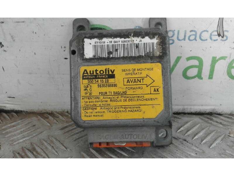 Recambio de centralita airbag para peugeot 206 berlina 1.9 diesel   |   0.98 - ... | 1998 | 69 cv / 51 kw referencia OEM IAM 550
