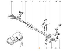 Recambio de puente trasero para renault kangoo (kc0/1_) d 65 1.9 (kc0e, kc02, kc0j, kc0n) referencia OEM IAM 7701471649  