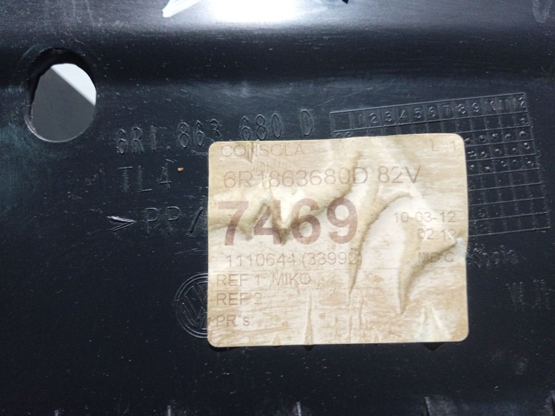 Recambio de moldura para vw polo v (6r1, 6c1) 1.2 tsi referencia OEM IAM 6R1863680D  