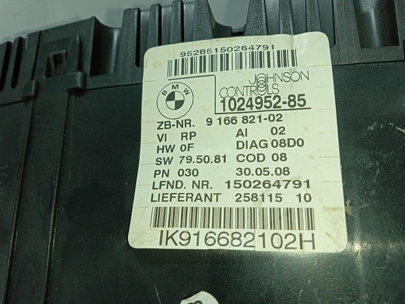 Recambio de cuadro instrumentos para bmw 1 (e87) 118 d referencia OEM IAM 102495285 51459158349 916682102