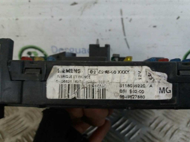 Recambio de caja reles / fusibles para peugeot 206 berlina 1.4 hdi   |   0.98 - ... | 1998 | 68 cv / 50 kw referencia OEM IAM  9