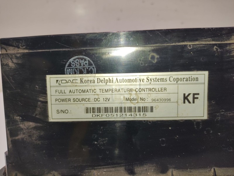 Recambio de mando climatizador para chevrolet lacetti (j200) 1.6 referencia OEM IAM 96430996  