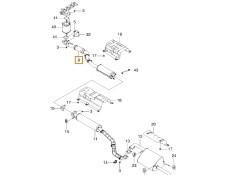 Recambio de tubo escape delantero para chevrolet lacetti (j200) 1.6 referencia OEM IAM 96460457  