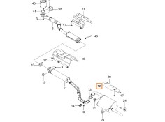 Recambio de tubo escape trasero para chevrolet lacetti (j200) 1.6 referencia OEM IAM 96553624  