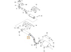 Recambio de tubo escape central para chevrolet lacetti (j200) 1.6 referencia OEM IAM 96553593  