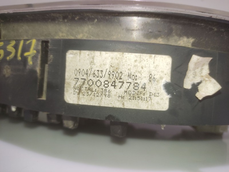 Recambio de cuadro instrumentos para renault megane scenic rxe 1.9d referencia OEM IAM 7700847784  