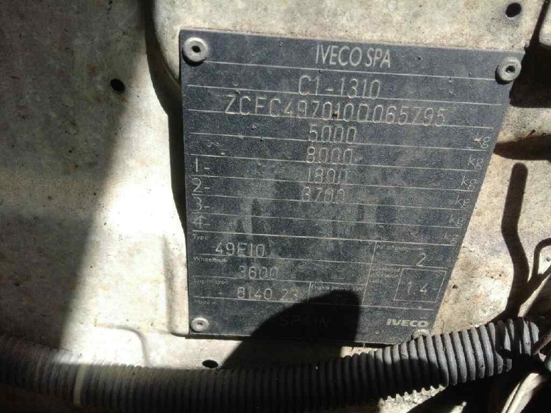 iveco daily caja abierta / volquete 2.8 diesel   |   0.89 - 0.99 | 1989 - 1999 | 103 cv / 76 kw del año 1989