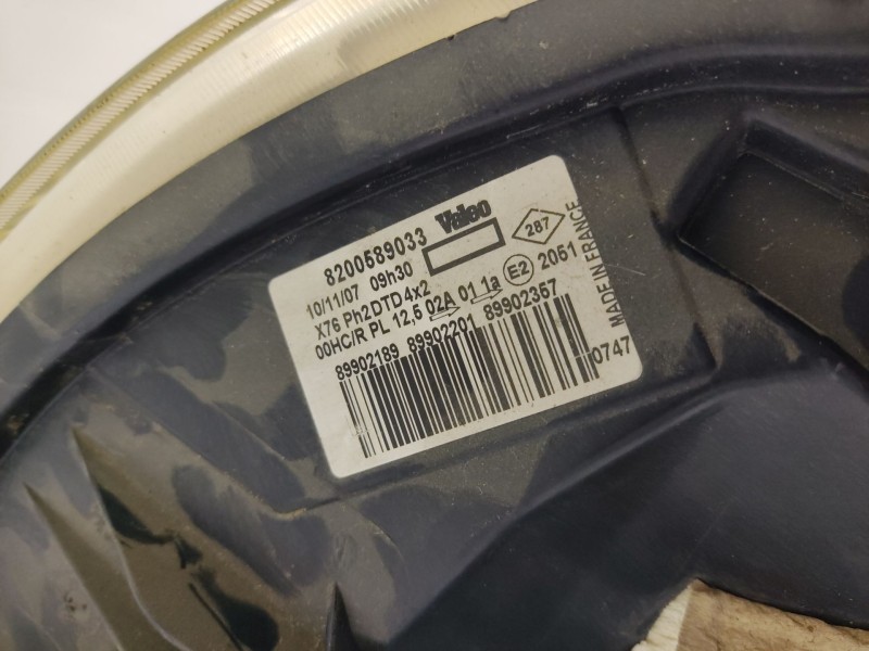 Recambio de faro derecho para renault kangoo 4x4 referencia OEM IAM 8200589033   Recambio de faro derecho para renault kangoo 4x4 referencia OEM IAM 8200589033