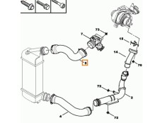 Recambio de tubo para peugeot 807 (eb_) 2.0 hdi referencia OEM IAM 0382HA  