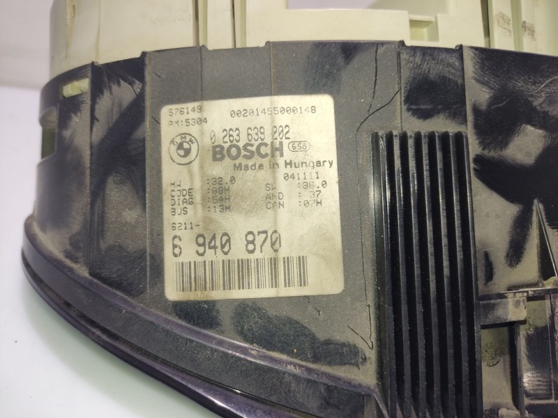 Recambio de cuadro instrumentos para bmw 3 compact (e46) 318 td referencia OEM IAM 6940870 0263639202 51457143207