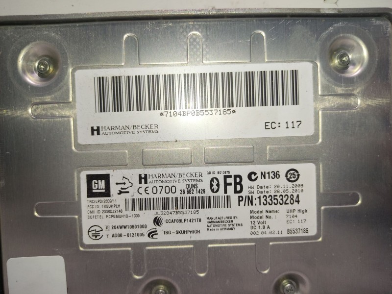 Recambio de modulo electronico para opel insignia a (g09) 2.0 cdti (68) referencia OEM IAM 13353284  