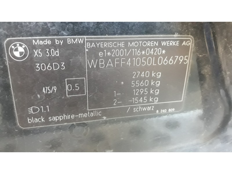 bmw x5 (e53) 3.0 turbodiesel cat   |   0.00 - 0.07 | 2000 - 2007 | 218 cv / 160 kw del año 2000