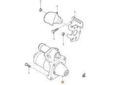 Recambio de motor de arranque para ford escort vi (gal, aal, abl) 1.6 16v referencia OEM IAM 1416221 1416230 1478331 / 1416221