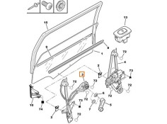 Recambio de elevalunas trasero derecho para peugeot 307 sw (3h) 1.6 hdi 110 referencia OEM IAM 9224A3  