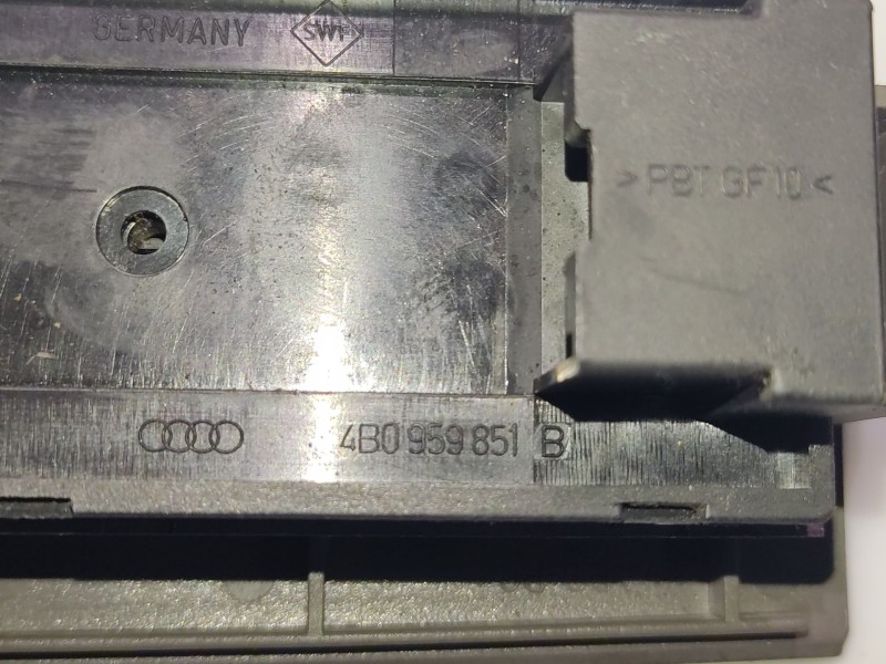 Recambio de mando elevalunas delantero izquierdo para audi a6 c5 (4b2, 4b4) 2.5 tdi referencia OEM IAM 4B0959851B  