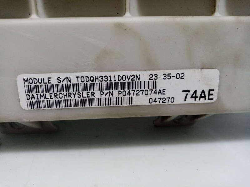 Recambio de modulo electronico para chrysler grand voyager referencia OEM IAM P04727074AE  