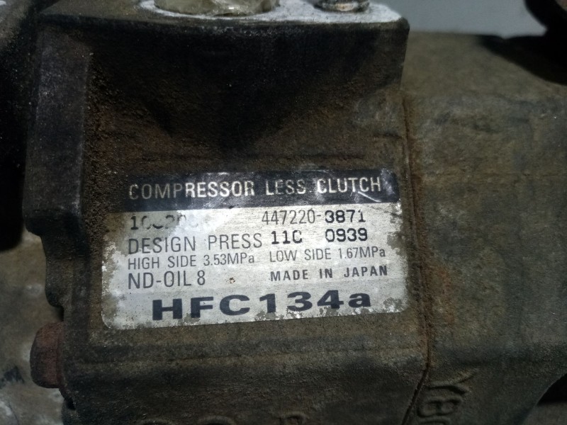 Recambio de compresor aire acondicionado para chrysler grand voyager referencia OEM IAM 5005420AA 82D0156204MA 82D0156204CA