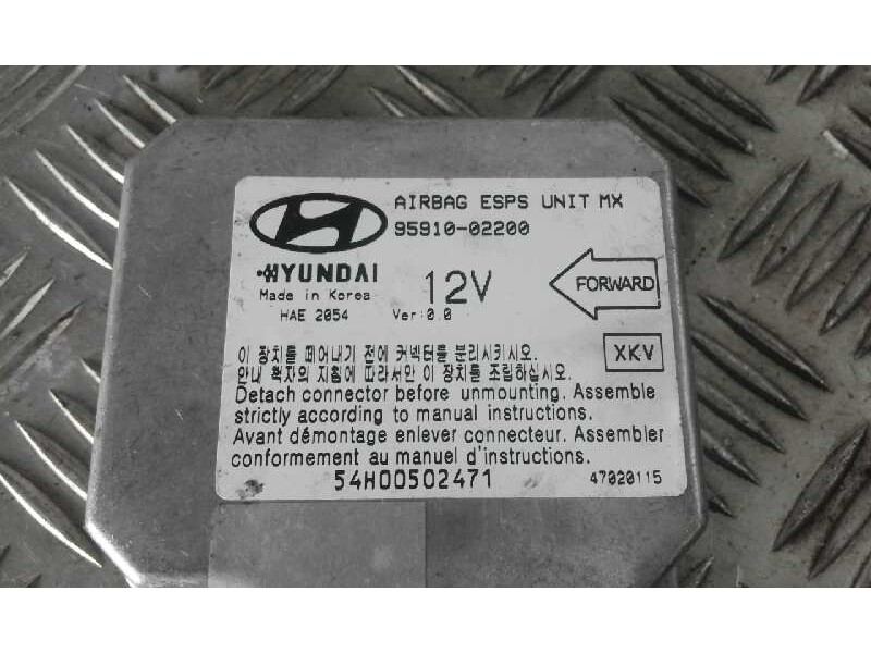 Recambio de centralita airbag para hyundai atos prime (mx) 1.0 cat   |   0.00 - 0.10 | 2000 - 2010 | 54 cv / 40 kw referencia OE