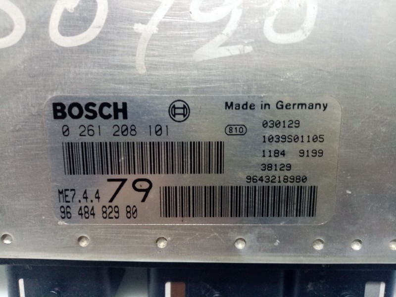 Recambio de centralita de inyección para peugeot 206 sw xs referencia OEM IAM   