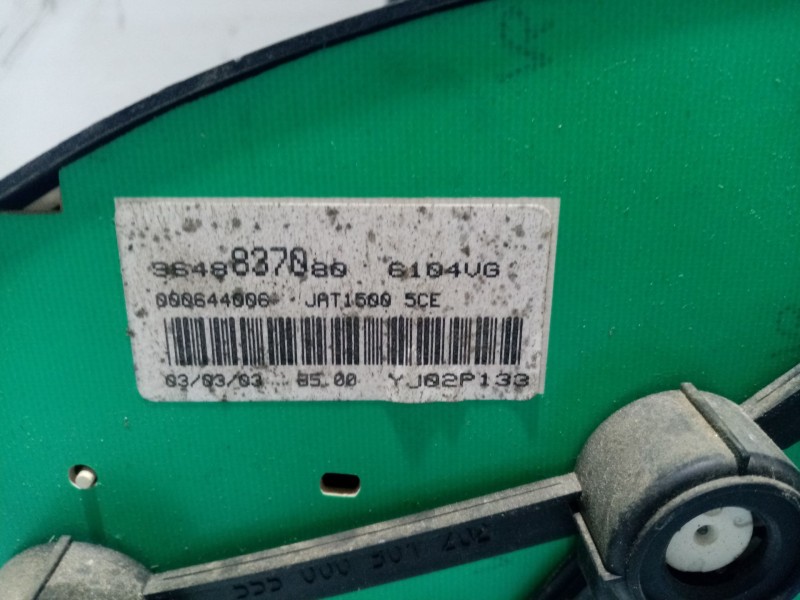 Recambio de cuadro instrumentos para peugeot 206 sw xs referencia OEM IAM 3648837080  