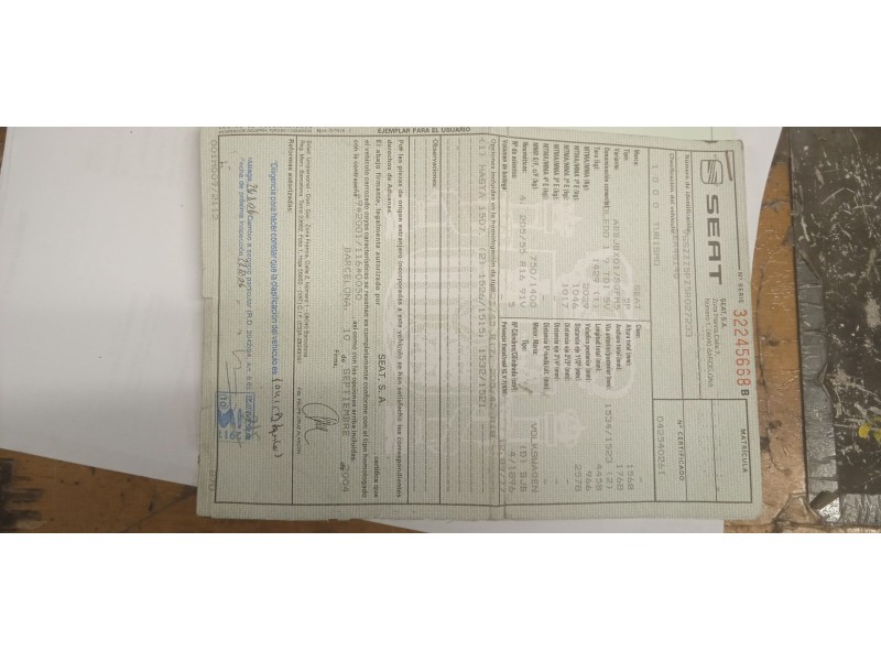 seat toledo iii (5p2) del año 2004