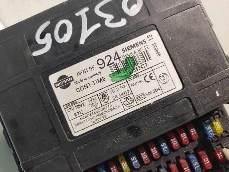 Recambio de modulo electronico para nissan primera berlina (p11) 2.0 turbodiesel cat referencia OEM IAM 285119F924  