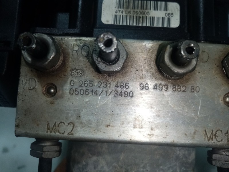 Recambio de abs para citroën c4 berlina referencia OEM IAM 4541Q1 0265231486 9649988280