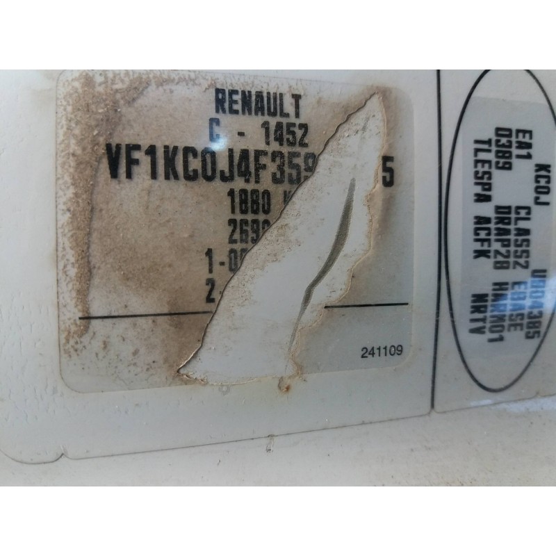 renault kangoo (f/kc0) 1.9 diesel   |   0.03 - ... | 2003 | 64 cv / 47 kw del año 2003