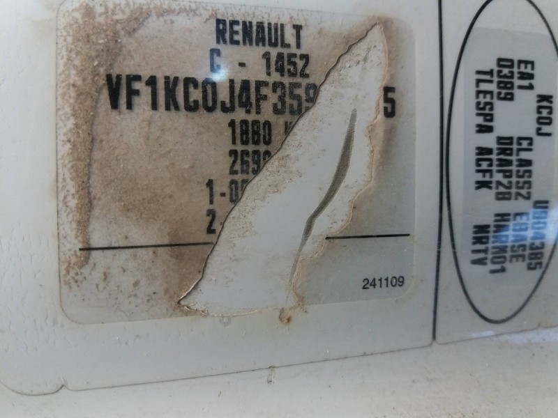 renault kangoo (f/kc0) 1.9 diesel   |   0.03 - ... | 2003 | 64 cv / 47 kw del año 2003