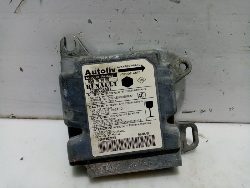 Recambio de centralita airbag para renault kangoo (f/kc0) referencia OEM IAM 0  