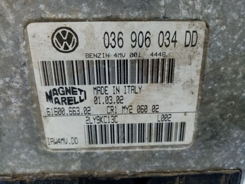 Recambio de centralita motor uce para volkswagen polo (9n1) trendline referencia OEM IAM 036906034DD  