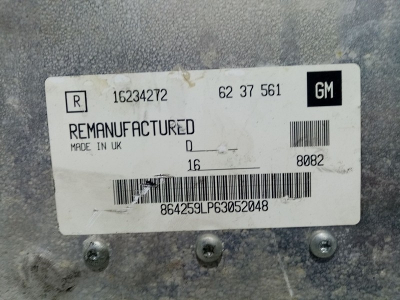 Recambio de centralita motor uce para opel vectra b (j96) 1.6 i 16v (f19) referencia OEM IAM 0  
