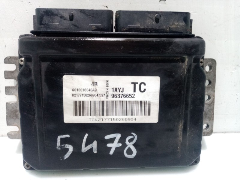 Recambio de centralita motor uce para chevrolet aveo / kalos hatchback (t200) 1.2 referencia OEM IAM 8010016040A9 96376652 