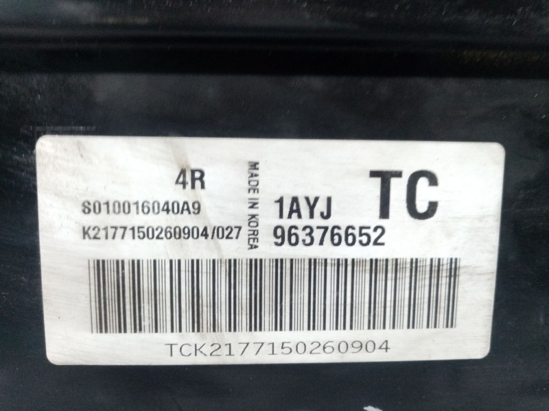 Recambio de centralita motor uce para chevrolet aveo / kalos hatchback (t200) 1.2 referencia OEM IAM 8010016040A9 96376652 