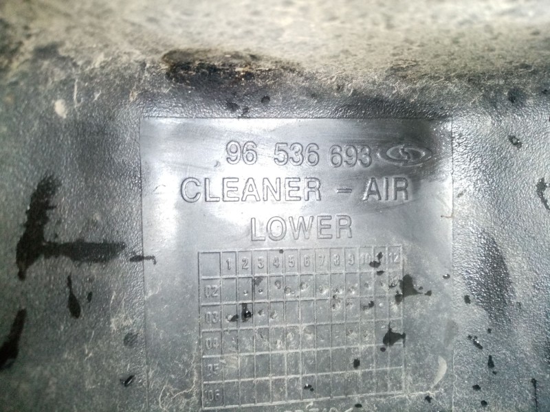 Recambio de caja filtro de aire para chevrolet aveo / kalos hatchback (t200) 1.2 referencia OEM IAM 96536693  