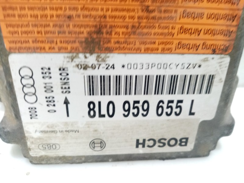 Recambio de centralita airbag para audi a3 (8l1) 1.9 tdi referencia OEM IAM 8L0959655L 0285001352 