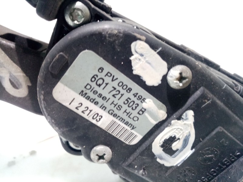 Recambio de pedal acelerador para audi a3 (8l1) 1.9 tdi referencia OEM IAM 6Q1721503L  