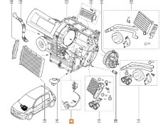 Recambio de resistencia calefaccion para renault megane ii (bm0/1_, cm0/1_) 1.5 dci (bm1e, cm1e) referencia OEM IAM 7701207717  