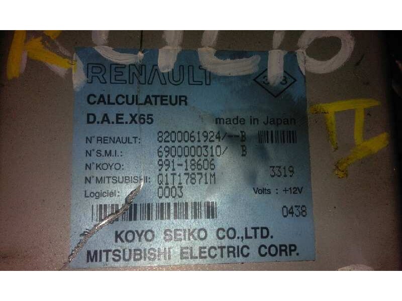 Recambio de modulo electronico para renault clio ii fase ii (b/cb0) expression   |   0.01 - ... | 2001 | 75 cv / 55 kw referenci